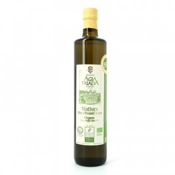 Huile d'olive vierge extra biologique de Crète Agia Triada 750 ml