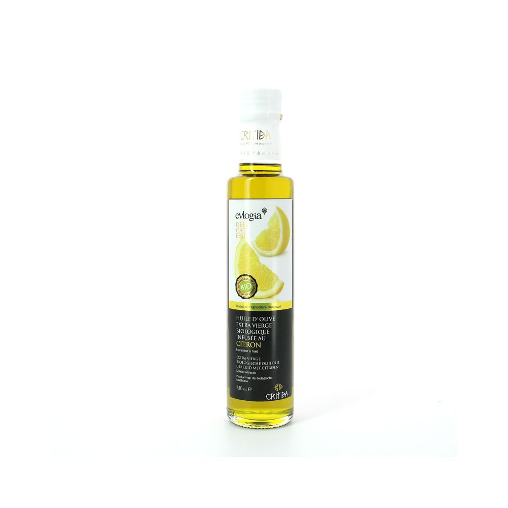 Huile d'olive bio extra vierge infusée au citron 250ml -Critida