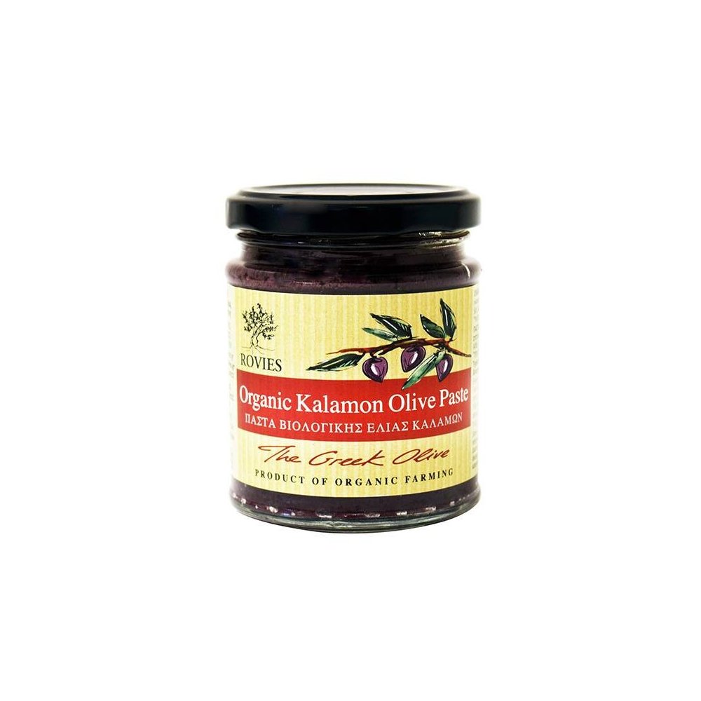 Purée d'olive de Kalamata Biologique et artisanale Rovies 180gr