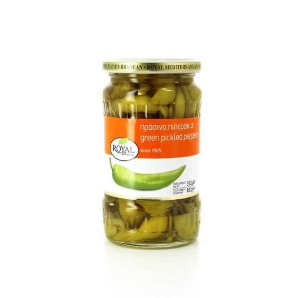 Piments doux verts de Grèce en saumure pot de 350gr