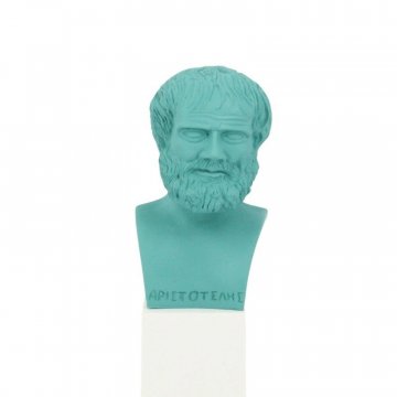 Statue d'Aristote Verte en Albâtre 23 cm
