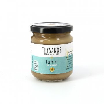 Tahini au Sésame Complet et Bio de Grèce - Produit Artisanal 210gr