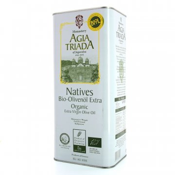 Agia Triada : une huile d'olive biologique du Monastère 5 Litres