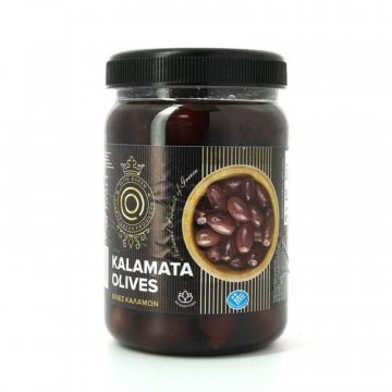Olives grecques de Kalamata en saumure Poids net égoutté 400 gr