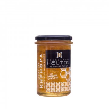 Miel de Grèce avec nid d'abeille Helmos 350gr
