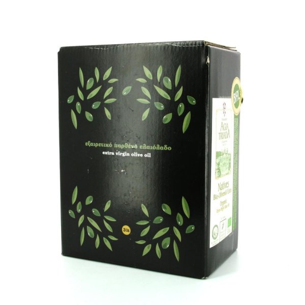 Huile D'olive Bio Agia Triada 3l Extra Vierge Baging Box