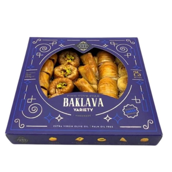 Baklava dessert grec assortiment 5 saveurs 822g