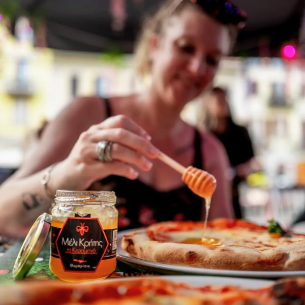 miel keramiano sur pizza