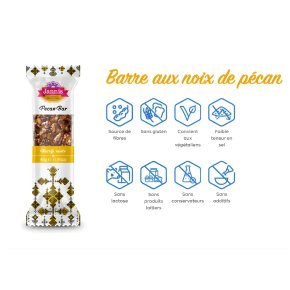 Barre aux Noix de Pécan 40gr Jannis